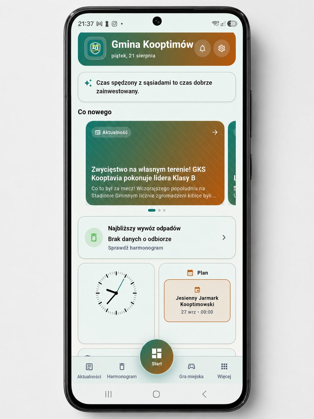 Kooptimów w Twoim telefonie - zainstaluj aplikację gminną!